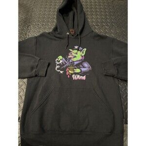 Rare WKND Skateboard Black Hoodie Pig Cop Sz Small primitive cookies salty crew